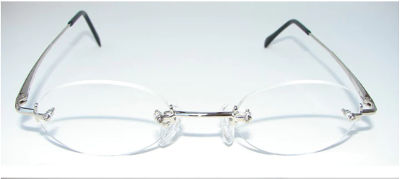 Regal Rimless Eyeglasses w- Cable Spring Temples