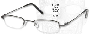 Bendatwist Titanium Half Rimless Eyeglasses 334