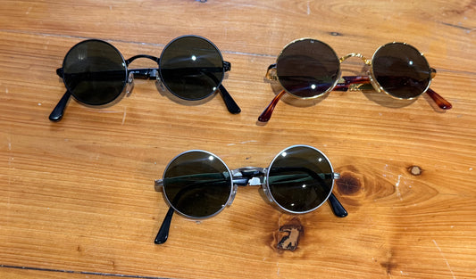 Italian Artisan Round Sunglasses  (Ely1)