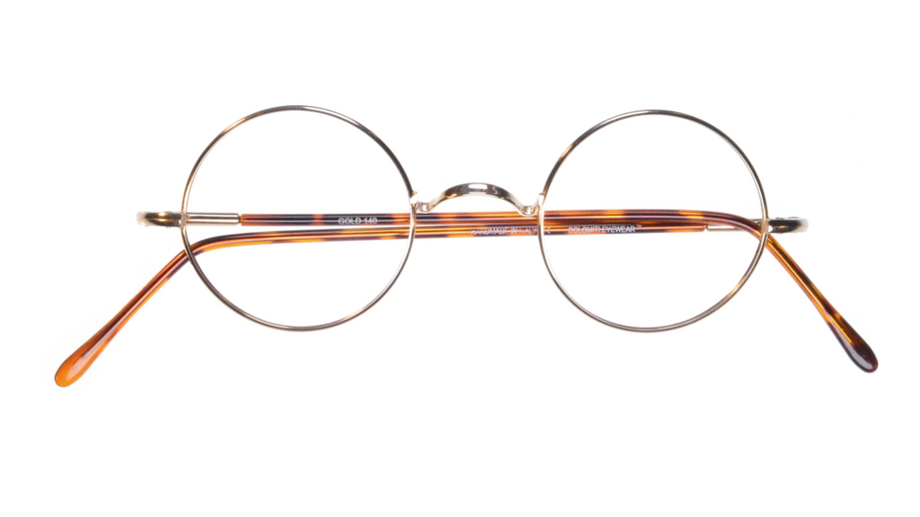 Occhiali Da Sole Rotondi Ultra ST01 Stile John Lennon – Lenti Verdi UV400, Montatura Oro - Foto 2