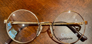 Optiline 1109 Perfectly Round Eyeglasses with Nose Pads