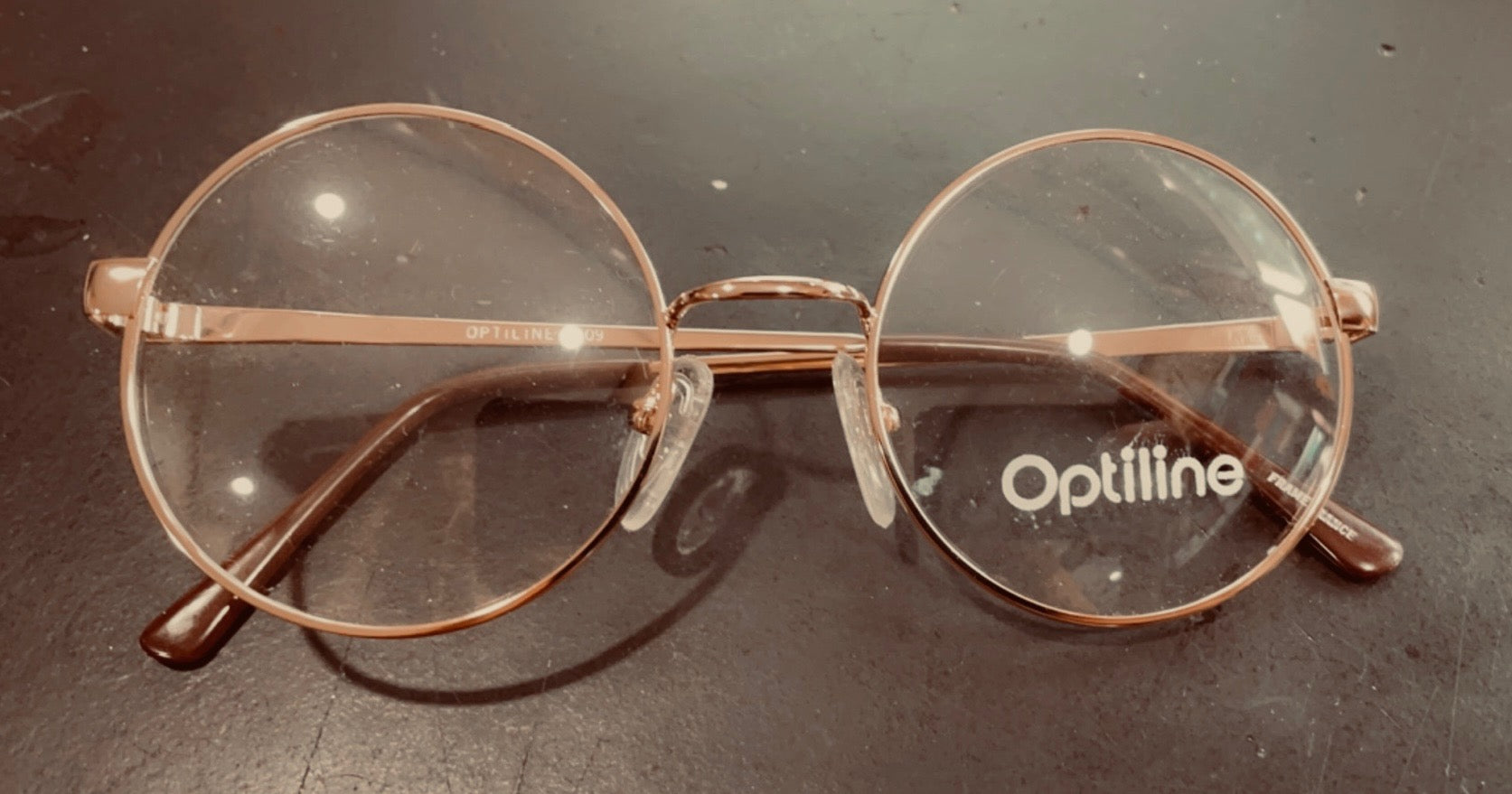 Optiline 1109 Perfectly Round Eyeglasses with Nose Pads