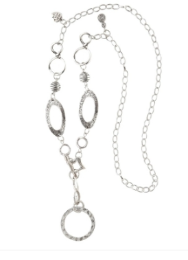 CHAIN/SLVR LINK/RND PENDANT/MINI DANGLING CHARMS/NO CLASP PHOENIX