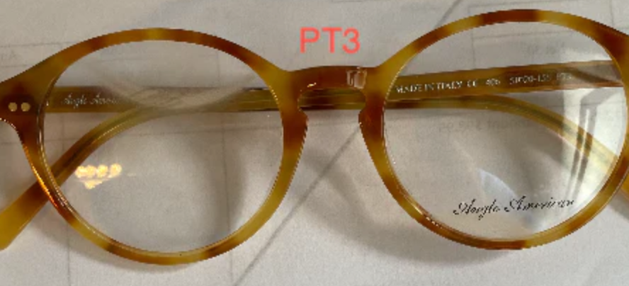Anglo American AA406 (Hand Made Barrister Liberty) Eyeglasses (Colors Vary)
