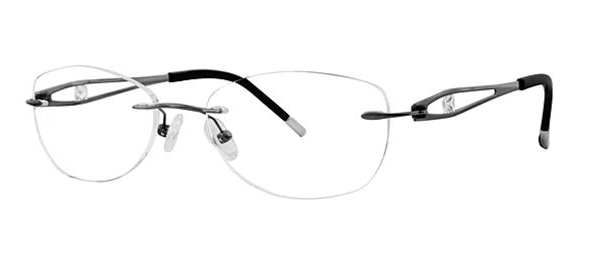 Modz Titanium Etiquette Rimless Eyeglass Frame