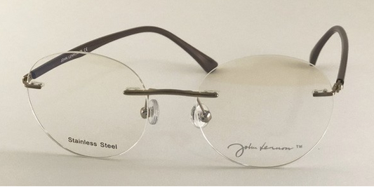 John Lennon Radio Play Rimless Eyeglass frame