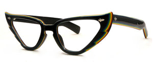 Rainbow Cateyes Vintage Eyeglasses