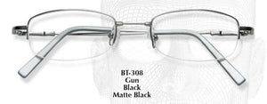 Bendatwist Titanium Half Rimless Eyeglasses 308