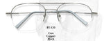 Bendatwist Titanium Half Rimless Eyeglasses 320