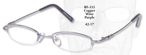 Bendatwist Titanium Half Rimless Eyeglasses 335
