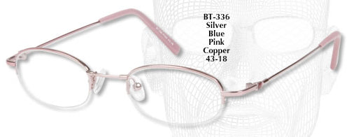 Bendatwist Titanium Half Rimless Eyeglasses 336