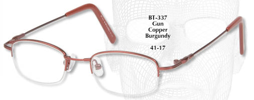 Bendatwist Titanium Half Rimless Eyeglasses 337
