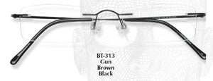 Bendatwist Titanium Rimless Eyeglasses 313