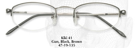 Kiki 41 Half Rimless Eyeglasses