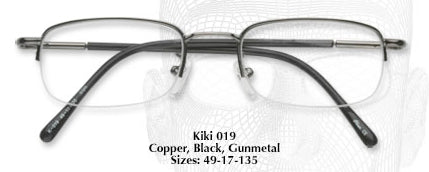 Kiki 019 Half Rimless Eyeglasses