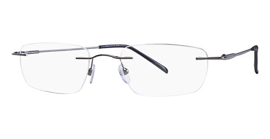 Mount Eyewear Stainless Steel Rimless Drill Mount Collection E (with Sun Clip +45.00)