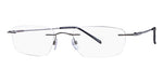 Mount Eyewear Stainless Steel Rimless Drill Mount Collection E (with Sun Clip +45.00)
