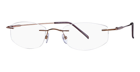 Mount Eyewear Stainless Steel Rimless Drill Mount Collection F (with Sun Clip +45.00)