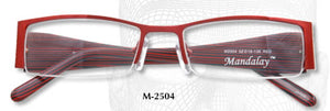 M2504 Half Rimless Eyeglasses