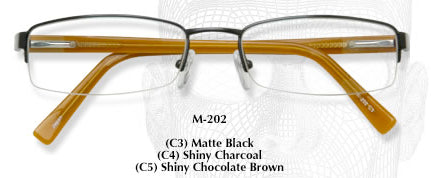M202 Half Rimless Eyeglasses