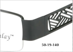 M416 Half Rimless Eyeglasses