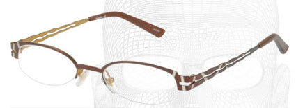 M737 Half Rimless Eyeglasss