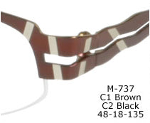 M737 Half Rimless Eyeglasss