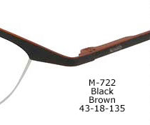 M722 Half Rimless Eyeglasss