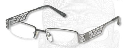 M736 Half Rimless Eyeglasss