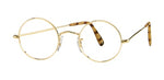 Perfectly Round Eyeglasses with Nose Pads 18K Rolled Gold (SOLD OUT NO LONGER CARRY)