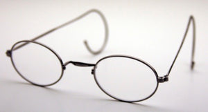 Saddle Bridge Oval 19th Century Reproduction Glasses with Cable Temples (GL790)